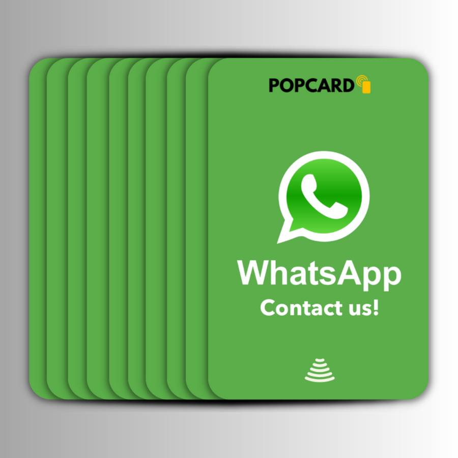 negocio de whatsapp de tarjeta pop